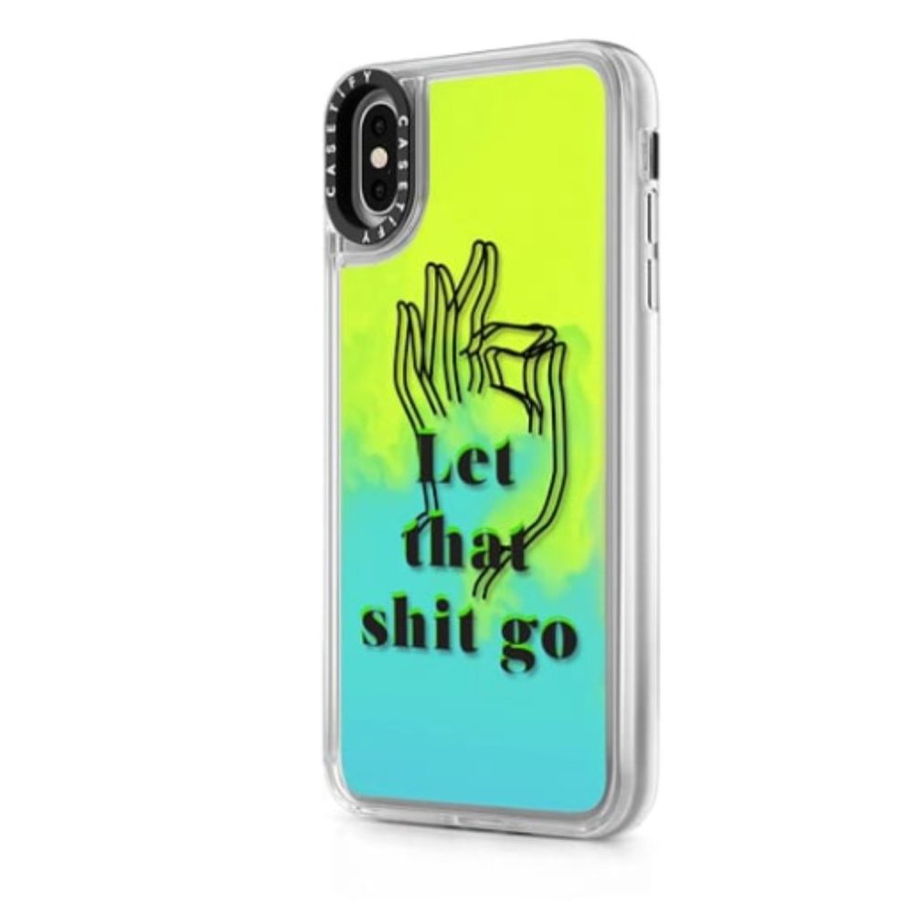 Casetify iPhone XS Max Case Glow in the Dark Moon Sand